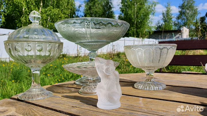 Ваза на ножке фруктовница Кузнецов