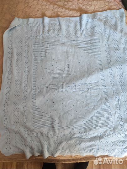 Плед детский вязаный