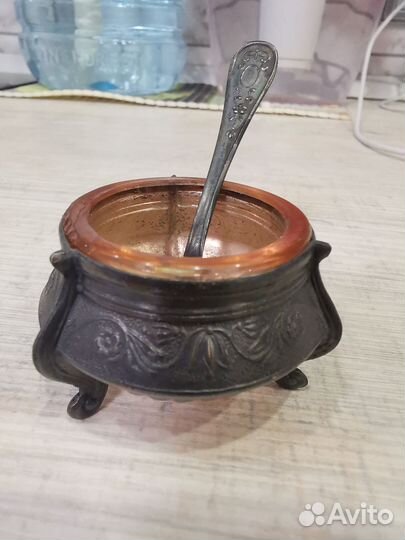 Солонка. Мельхиор