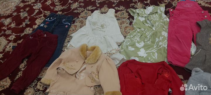 Пакет вещей на девочку с 3х месяцев до 2х лет