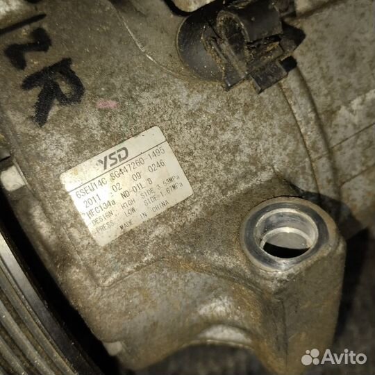 Компрессор кондиционера Toyota 1zr fe