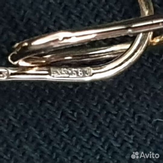 Серьги золотые 583 СССР
