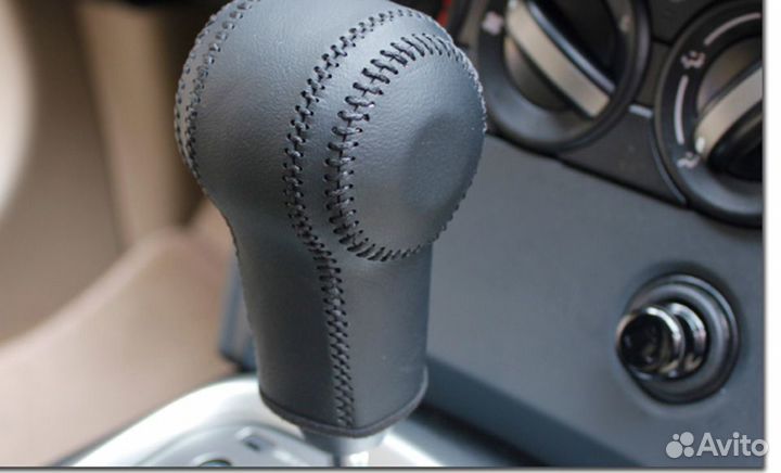 Кожаные оплётки Nissan Qashqai (руль CVT ручник)