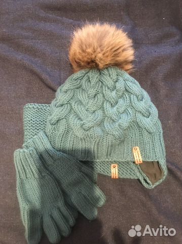 Шапка снуд и варежки для мальчика