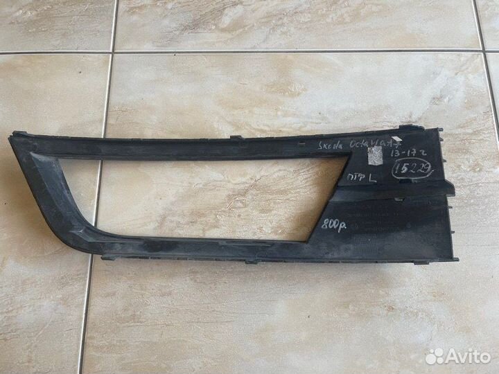 Накладка птф левая Skoda Octavia A 7 С 2013 По