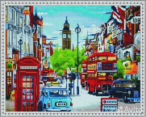 Алмазная мозаика 40х50 см, серия 