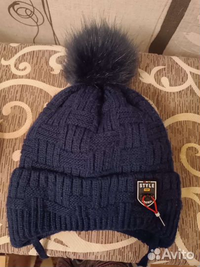 Шапка для мальчика зимняя 6-8 лет