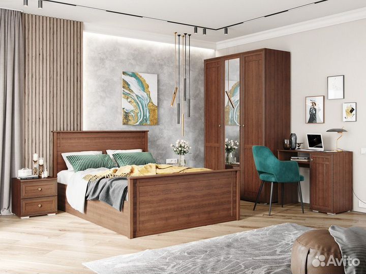 Кровать двуспальная современная