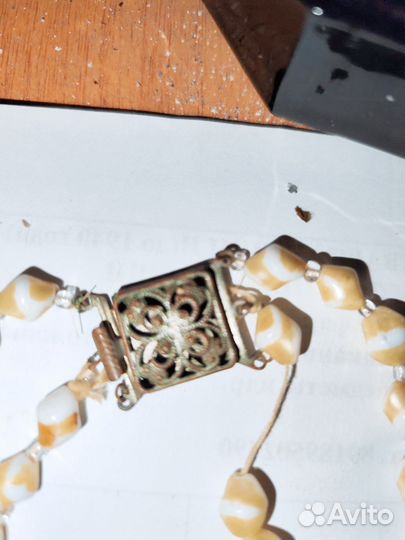 Старинные бусы жемчуг