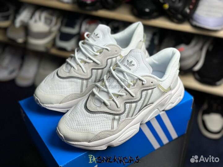 Кроссовки Adidas ozweego белые 37-45 унисекс