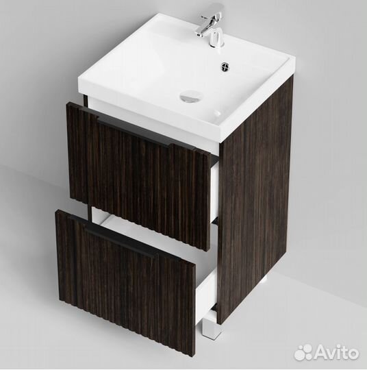 Тумба с раковиной Дольчи 50см напольный, Палисандр