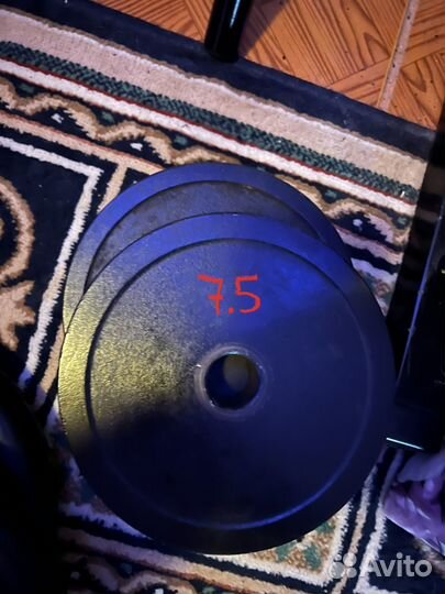 Спортивные блины 2*7.5+2*10