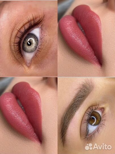 Перманентный макияж бровей, губ и межреснички