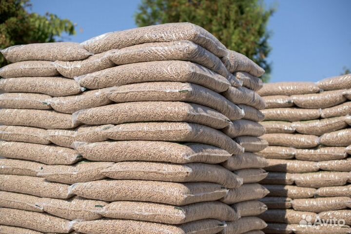 Пеллеты древесные 20кг, Пеллеты в мешках