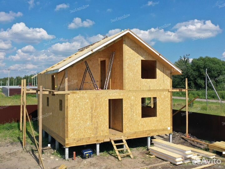 Дом из сип панелей. Домокомплект под ключ «Онега»