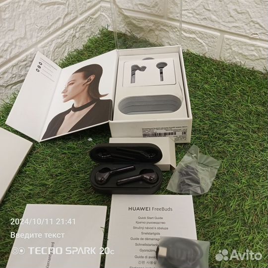Беспроводные наушники Huawei FreeBuds Lite Черный