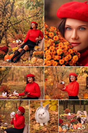 Фотограф, осенний фотодень, фотосессия с животными