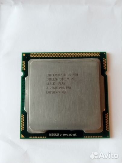 Процессор intel core i5 650