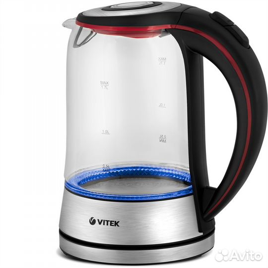 Чайник электрический vitek 1.7л 2200 Вт Подсветка