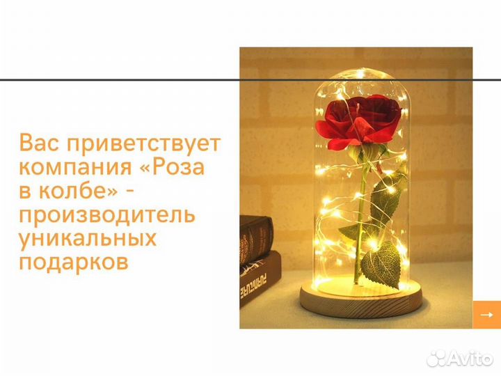 Роза в колбе. Неувядающая