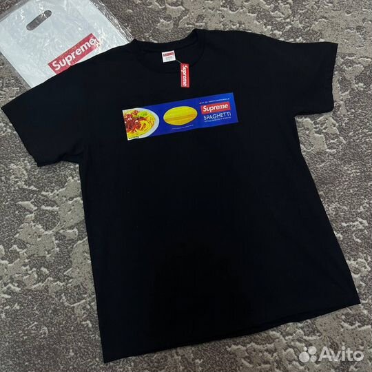 Футболка Supreme Spaghetti Black Оригинал