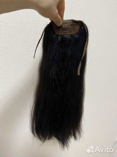 Шиньон/ из натуральных волос/40 см/104гр