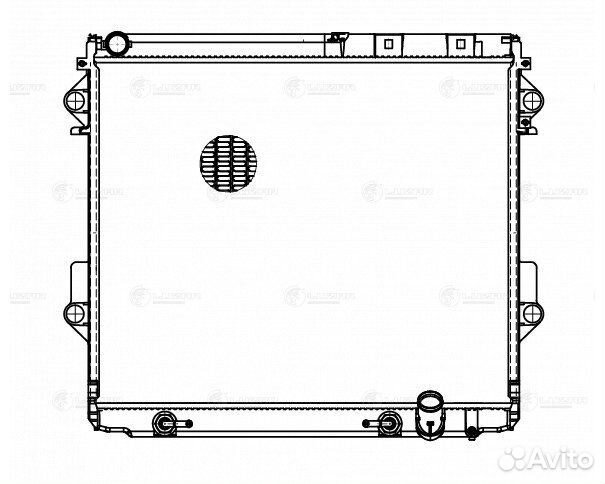 Luzar LRC1924 Радиатор охл. для ам Toyota Land Cru