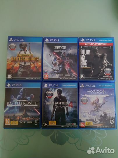 Диски с играми для Sony PS4