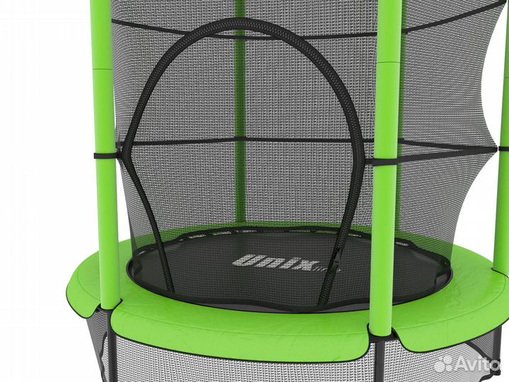Батут unix Line Kids 4.6 ft Green