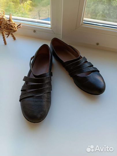 Балетки натуральная кожа 39