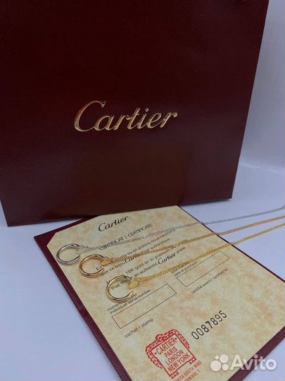 Cartier гвоздь подвеска