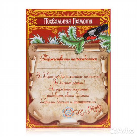 Письмо от Деда Мороза - комплект из 7 предм. оптом