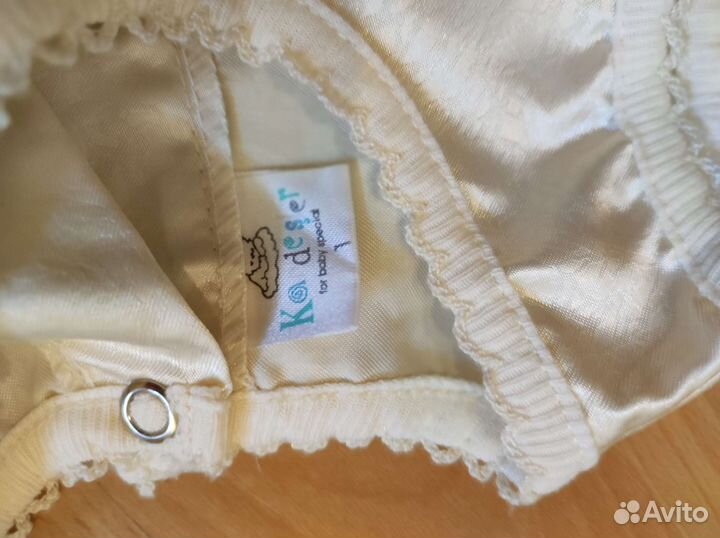 Набор нательный на выписку, платье детское