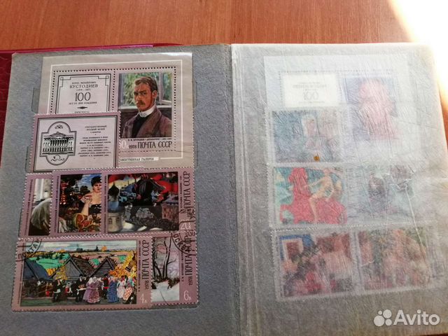 Кляссер с марками по тематике исскуство