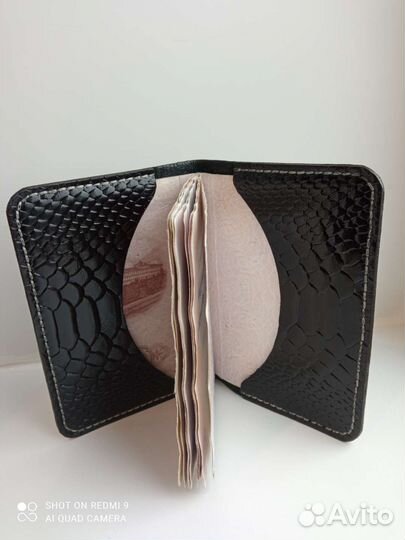 Обложка на паспорт натуральная кожа