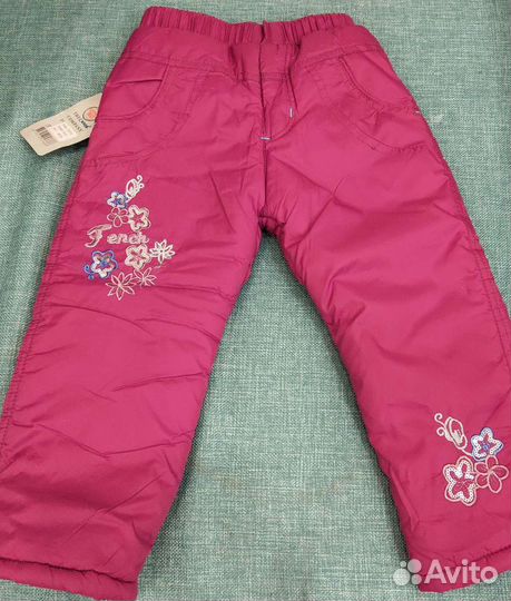 Зимние брюки для девочки