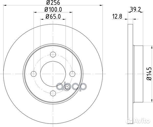 Диск тормозной перед ND5042 nisshinbo