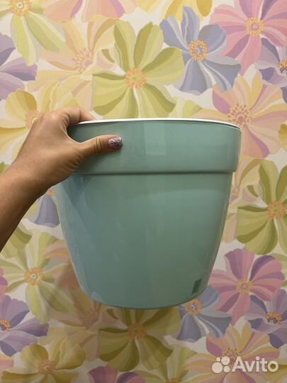 Горшки для цветов (2 шт)