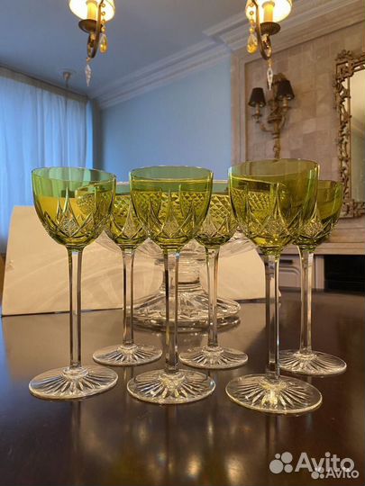 Baccarat фужер бокал цветной хрусталь сервиз