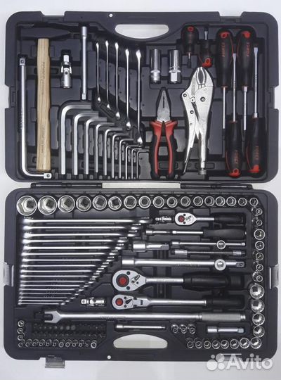 Набор инструмента с 6-ти гран. головками, 142 пр