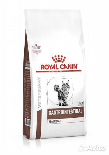 Royal canin gastrointestinal hairball кошек
