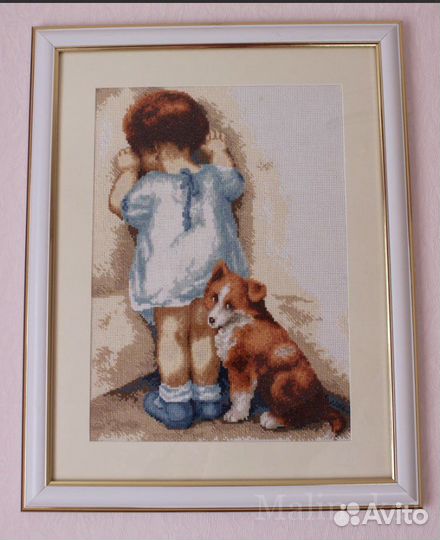 Остатка набора для вышивания крестиком «Неразлучны