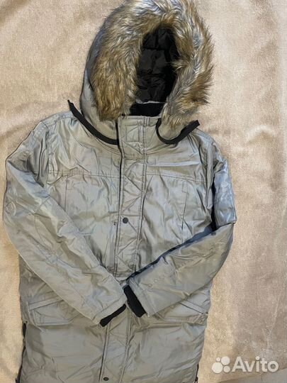 Мужская зимняя парка с мехом Bershka