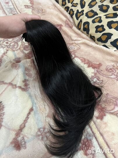 Волосы на лентах натуральные