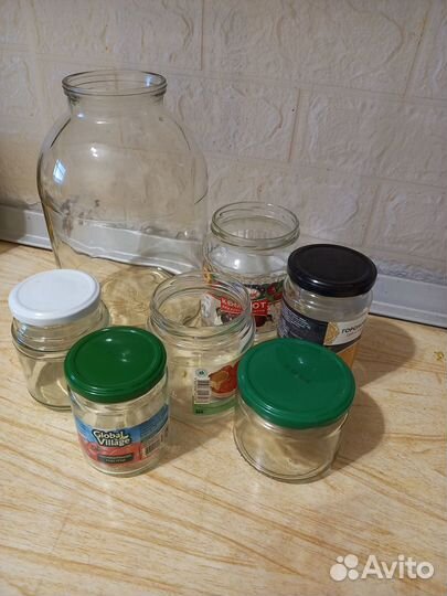 Банки стеклянные бу бесплатно