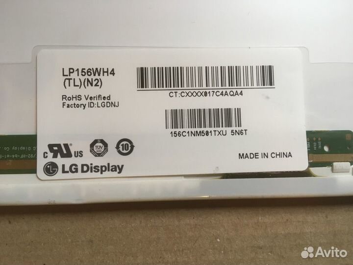 Матрица ноутбука 15.6 1366x768 40 pin (2) (замена)