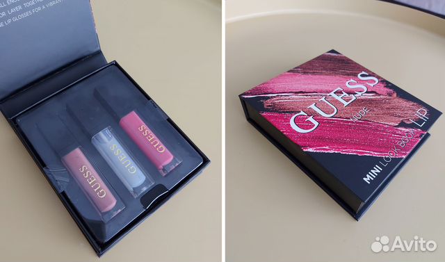 Блеск для губ Guess набор 3 штуки. Новый