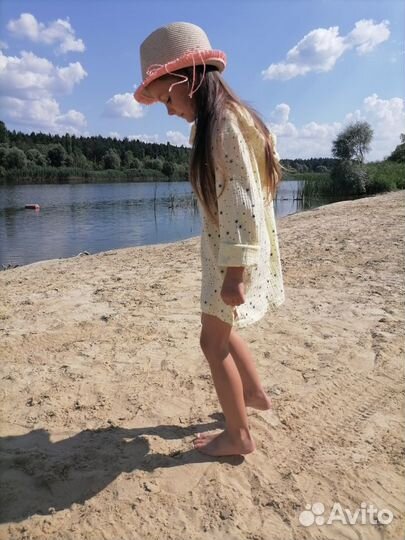 Туника пляжная из муслина детская