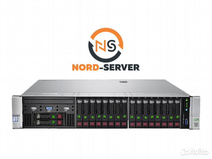 Сервер HP DL380 Gen9 18SFF 2x E5-2690 v3 384GB