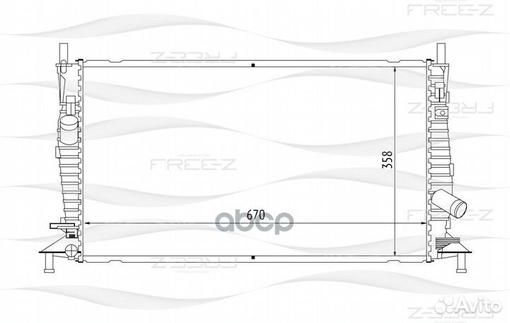 Радиатор системы охлаждения ford Focus/C-max 03